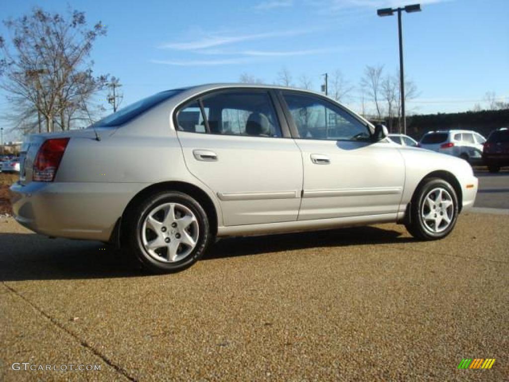 2004 Elantra GLS Sedan - Sterling Silver / Gray photo #6