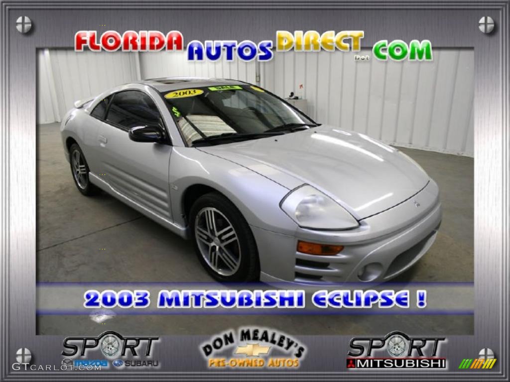2003 Eclipse GTS Coupe - Sterling Silver Metallic / Midnight photo #1