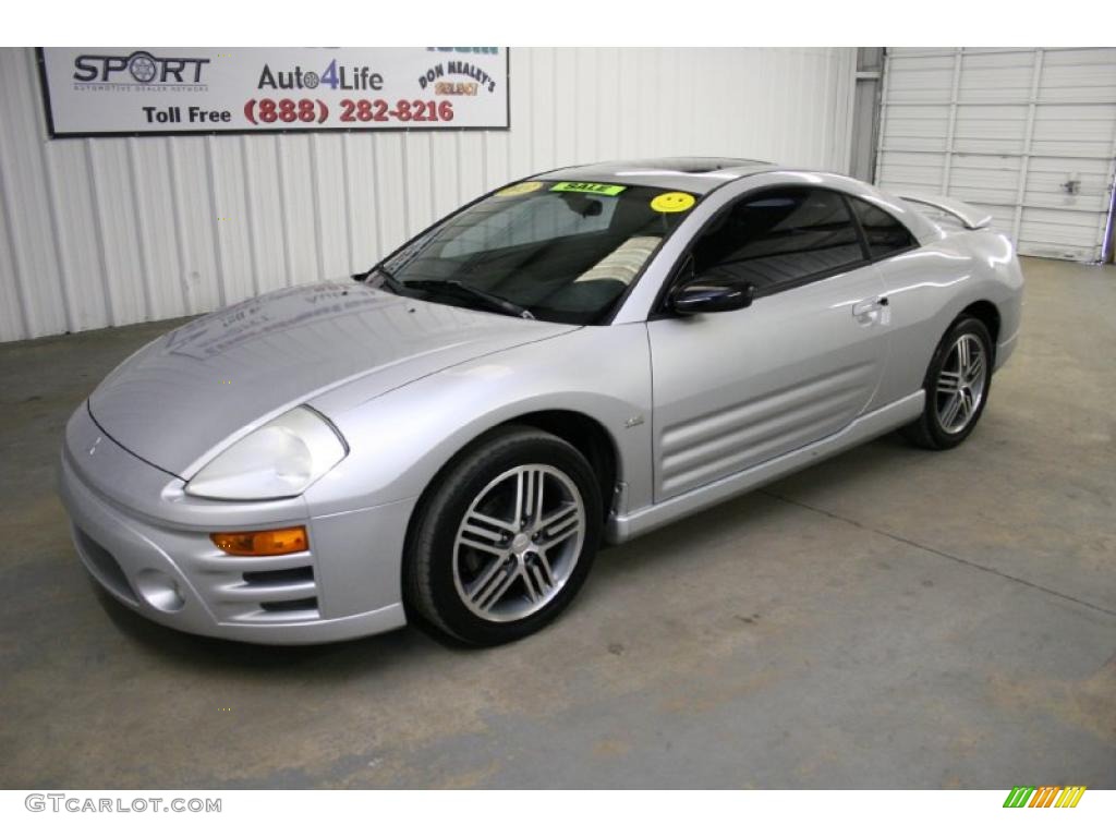 2003 Eclipse GTS Coupe - Sterling Silver Metallic / Midnight photo #4