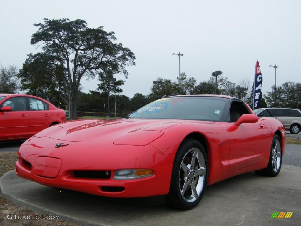 2002 Corvette Coupe - Torch Red / Light Gray photo #1