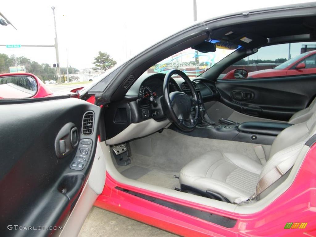 2002 Corvette Coupe - Torch Red / Light Gray photo #13