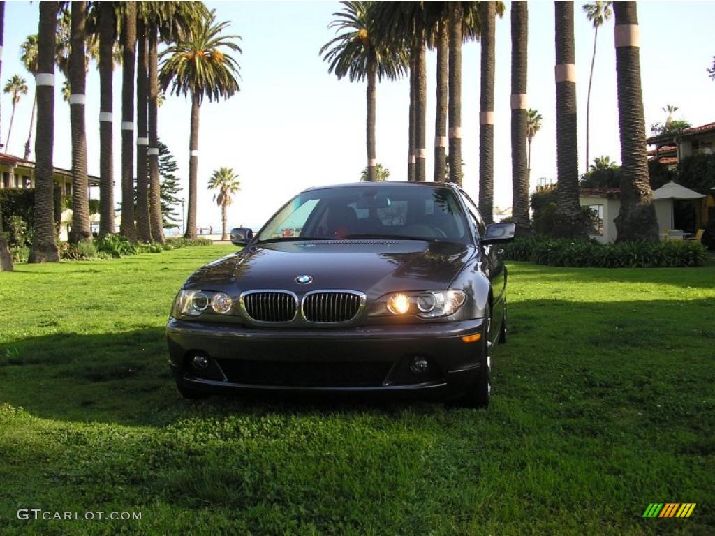 2006 3 Series 330i Coupe - Sparkling Graphite Metallic / Black photo #3