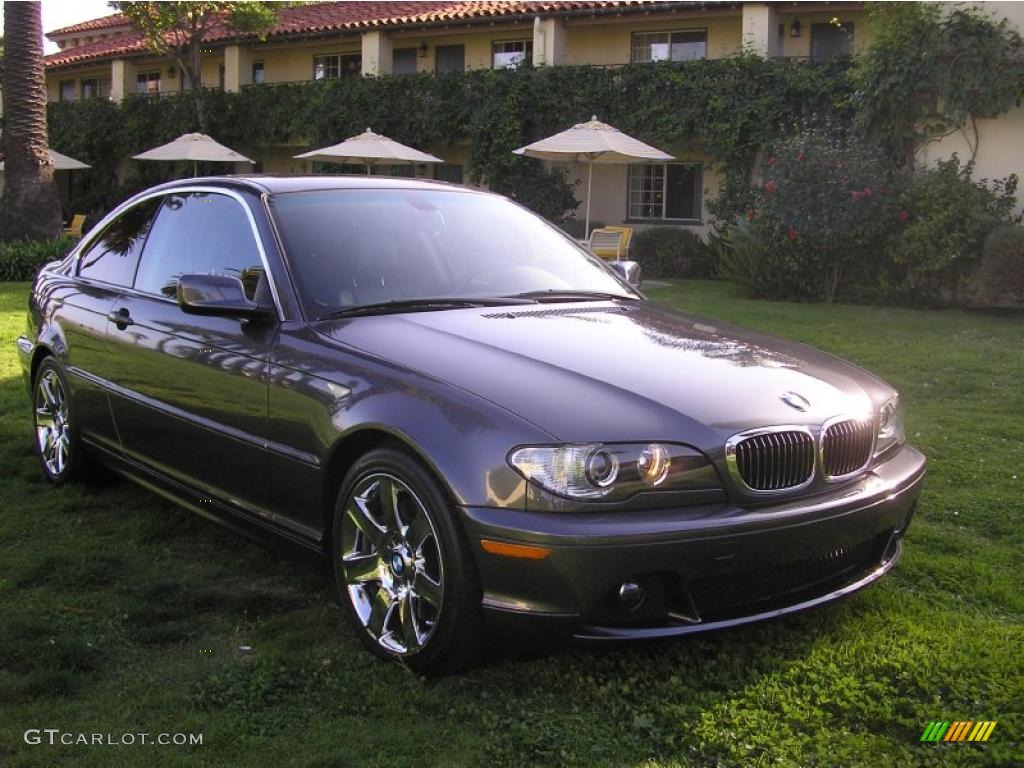 2006 3 Series 330i Coupe - Sparkling Graphite Metallic / Black photo #6