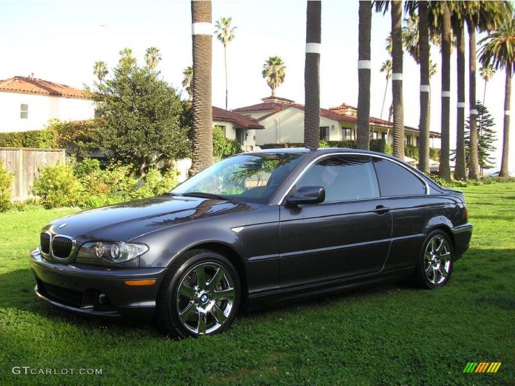 2006 3 Series 330i Coupe - Sparkling Graphite Metallic / Black photo #22