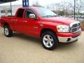 2008 Flame Red Dodge Ram 1500 Big Horn Edition Quad Cab 4x4  photo #8