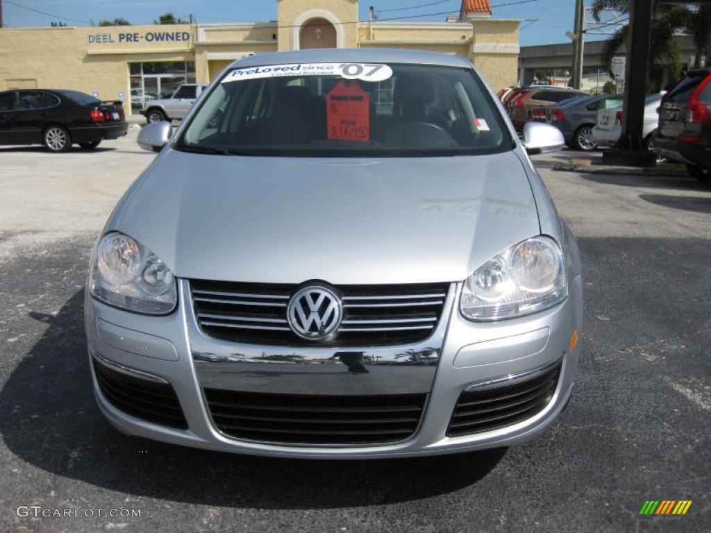 2007 Jetta 2.5 Sedan - Reflex Silver Metallic / Anthracite photo #8