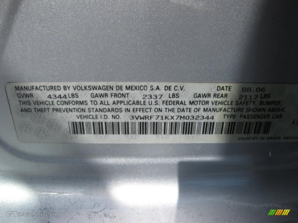 2007 Jetta 2.5 Sedan - Reflex Silver Metallic / Anthracite photo #14