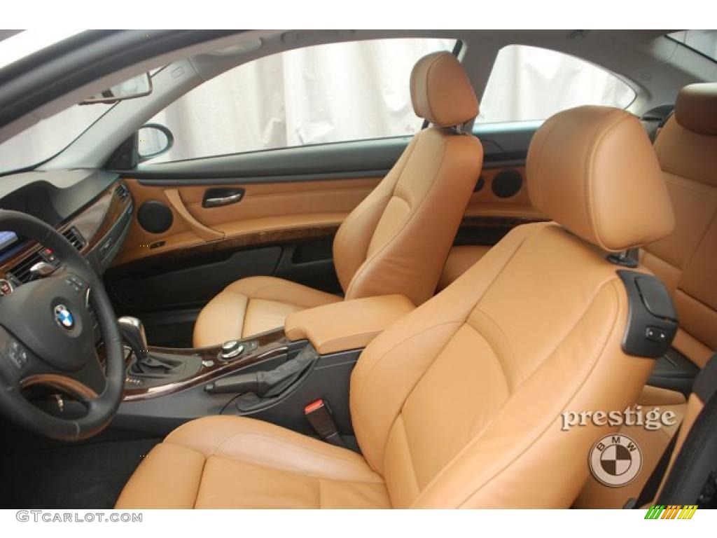 2008 3 Series 328xi Coupe - Jet Black / Saddle Brown/Black photo #10