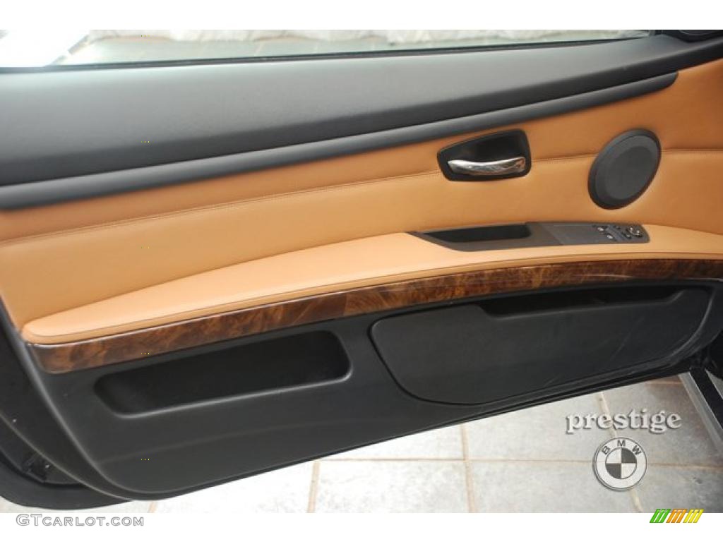 2008 3 Series 328xi Coupe - Jet Black / Saddle Brown/Black photo #14