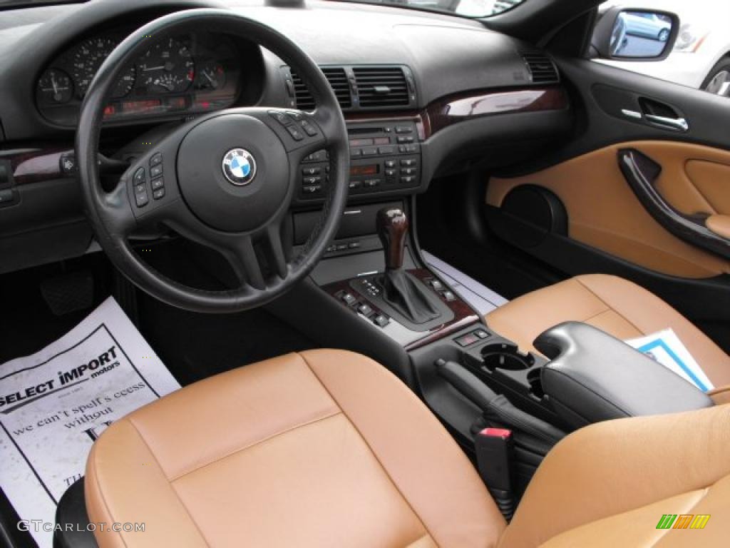 2004 3 Series 325i Convertible - Jet Black / Natural Brown photo #11
