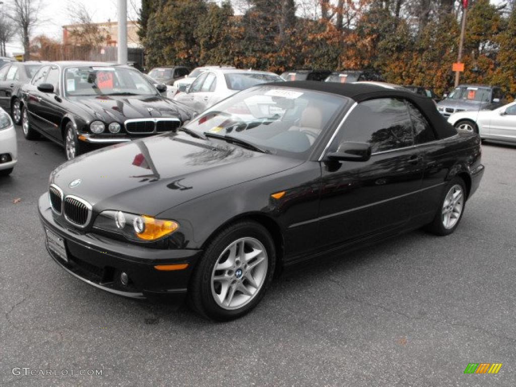2004 3 Series 325i Convertible - Jet Black / Natural Brown photo #23
