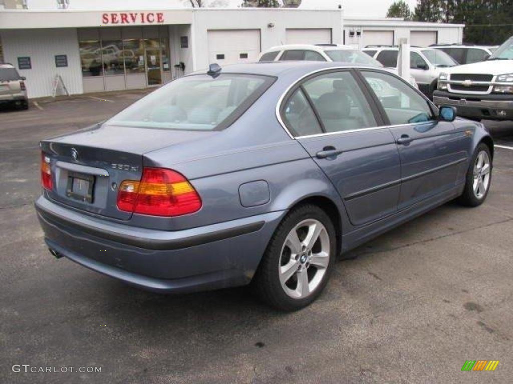 2004 3 Series 330xi Sedan - Steel Blue Metallic / Grey photo #4