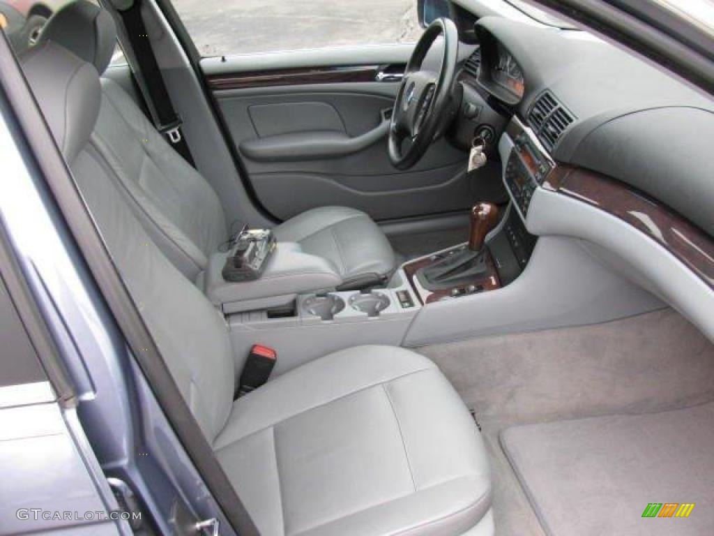 2004 3 Series 330xi Sedan - Steel Blue Metallic / Grey photo #9