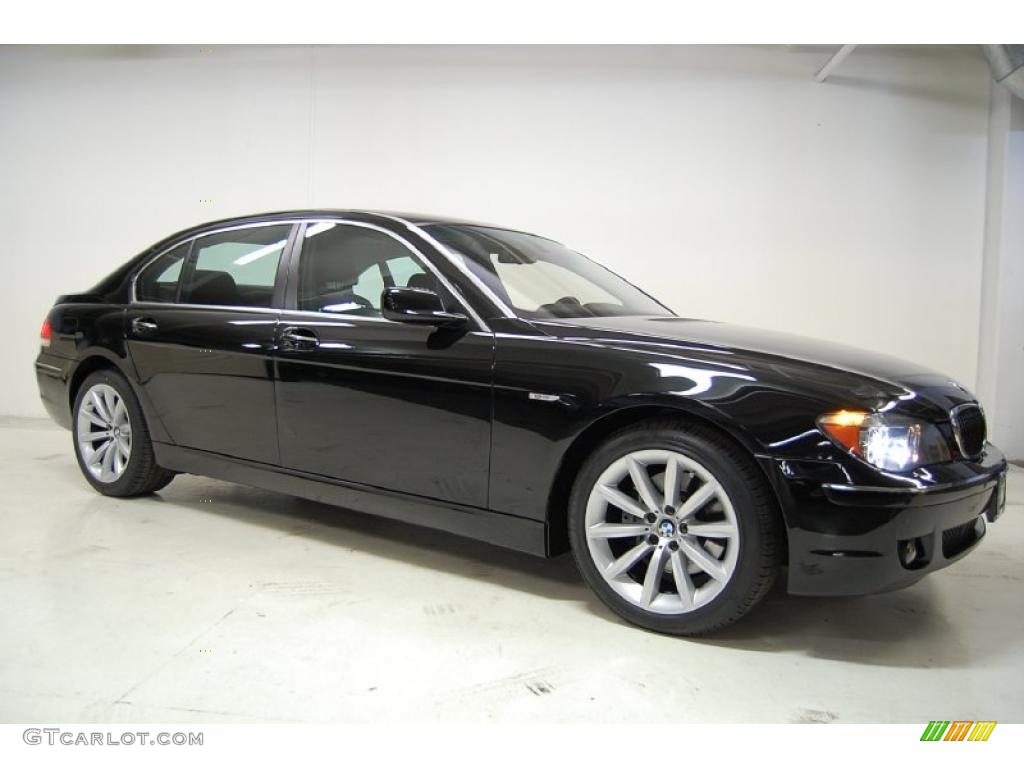 2008 7 Series 750Li Sedan - Azurite Black Metallic / Black photo #2