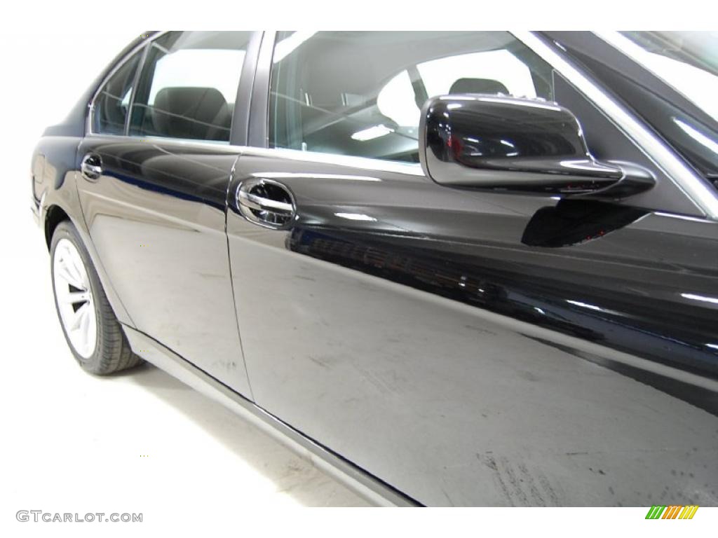2008 7 Series 750Li Sedan - Azurite Black Metallic / Black photo #4