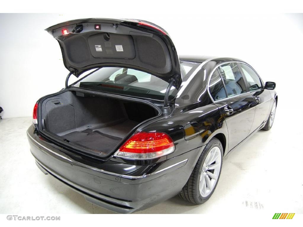 2008 7 Series 750Li Sedan - Azurite Black Metallic / Black photo #9