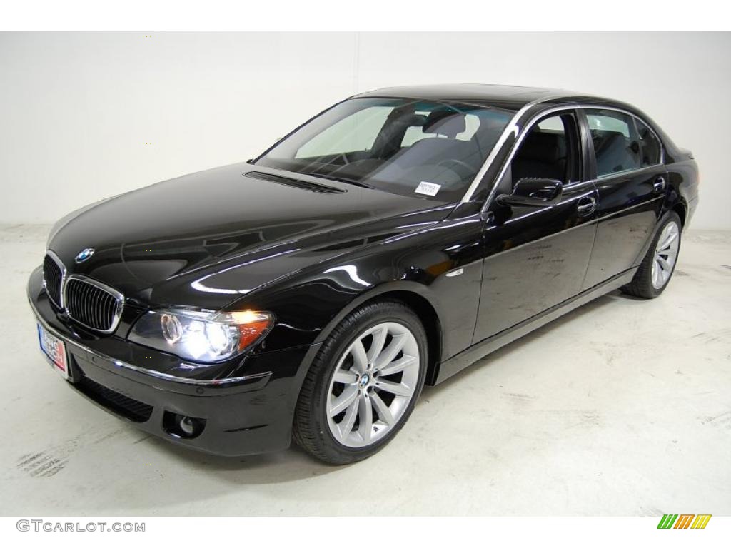 2008 7 Series 750Li Sedan - Azurite Black Metallic / Black photo #10