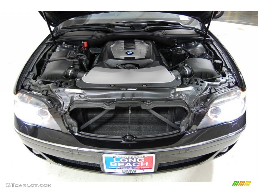 2008 7 Series 750Li Sedan - Azurite Black Metallic / Black photo #16