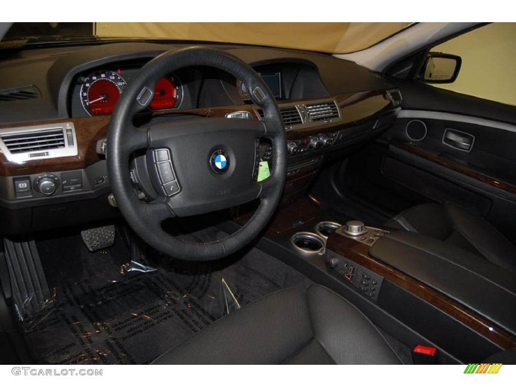 2008 7 Series 750Li Sedan - Azurite Black Metallic / Black photo #19