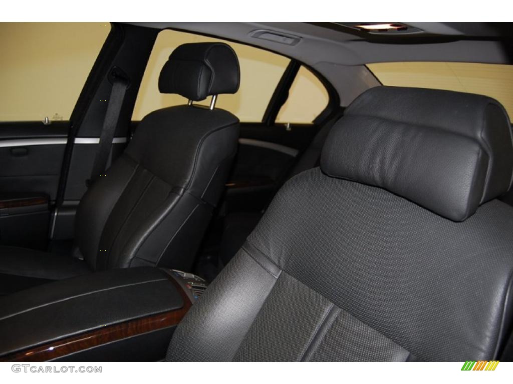 2008 7 Series 750Li Sedan - Azurite Black Metallic / Black photo #21