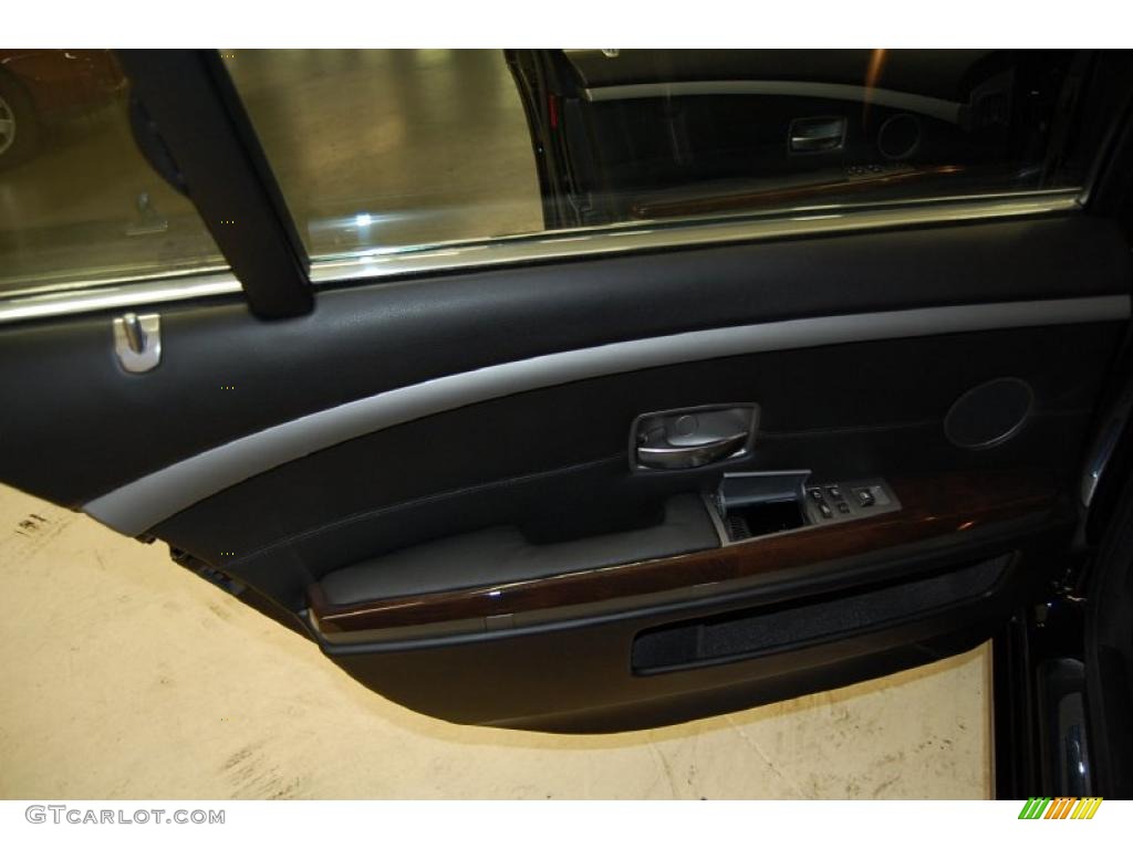 2008 7 Series 750Li Sedan - Azurite Black Metallic / Black photo #29