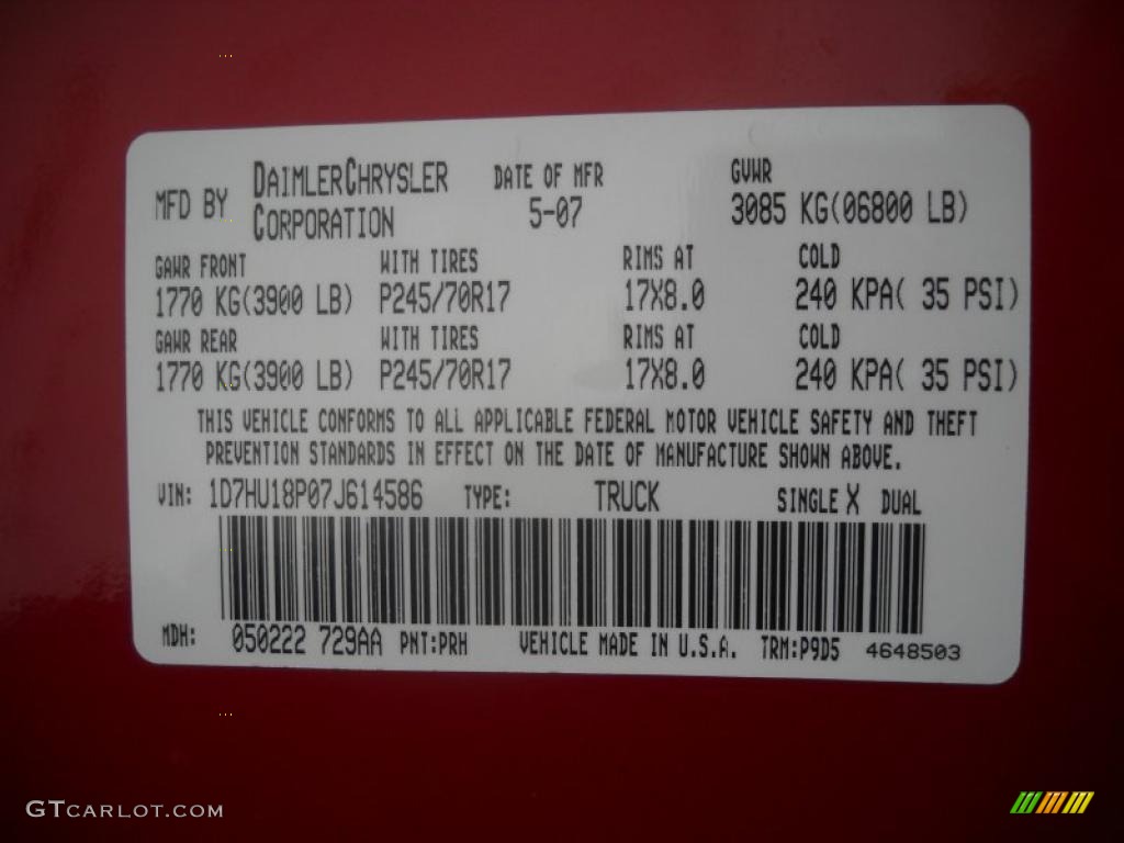 2007 Ram 1500 SLT Quad Cab 4x4 - Flame Red / Medium Slate Gray photo #9