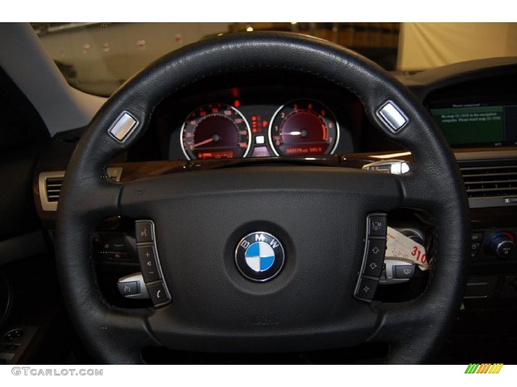 2008 7 Series 750Li Sedan - Azurite Black Metallic / Black photo #34