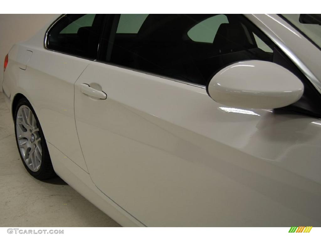 2008 3 Series 328i Coupe - Alpine White / Black photo #4