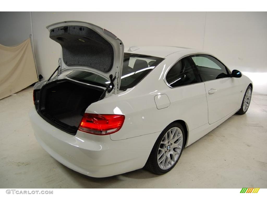 2008 3 Series 328i Coupe - Alpine White / Black photo #10