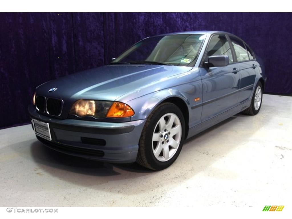 2001 3 Series 325i Sedan - Steel Blue Metallic / Sand photo #12