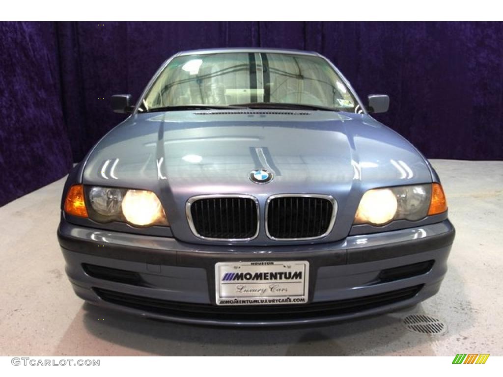 2001 3 Series 325i Sedan - Steel Blue Metallic / Sand photo #45