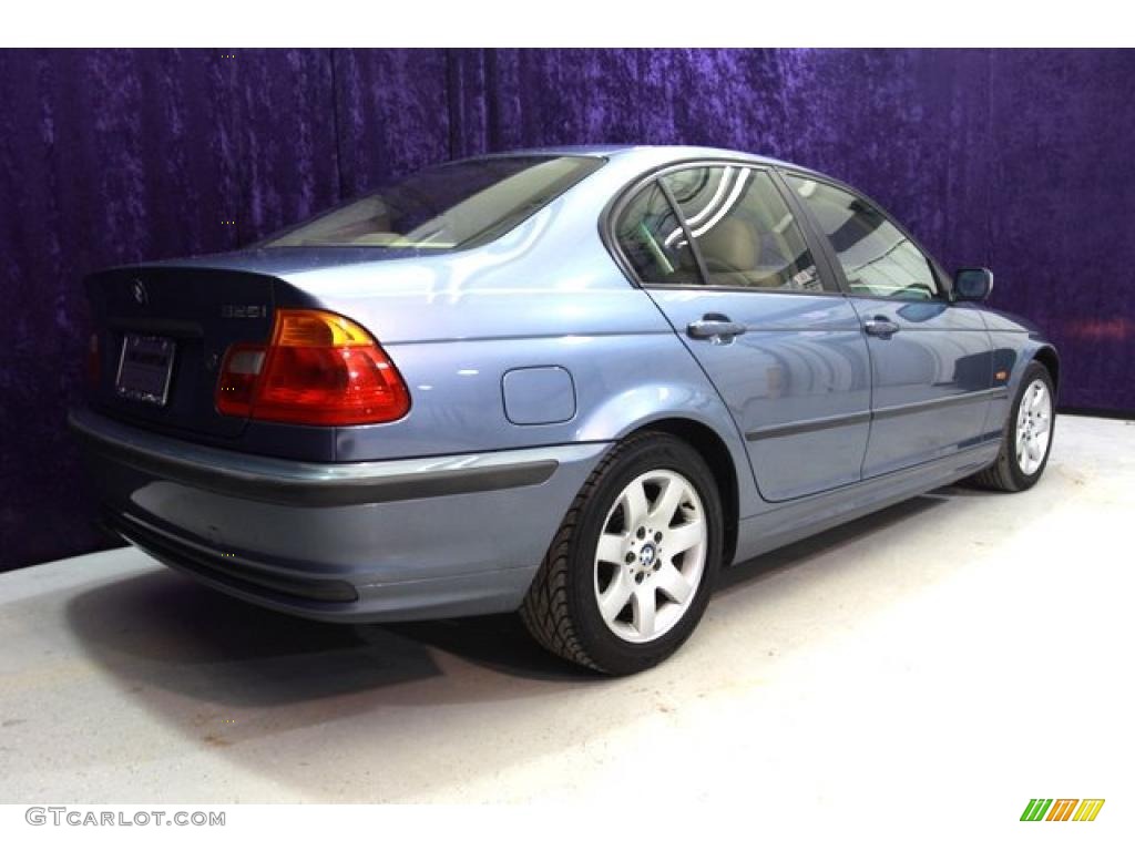 2001 3 Series 325i Sedan - Steel Blue Metallic / Sand photo #53