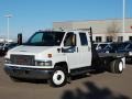 Summit White - C Series TopKick C5500 Crew Cab Flat Bed Photo No. 3