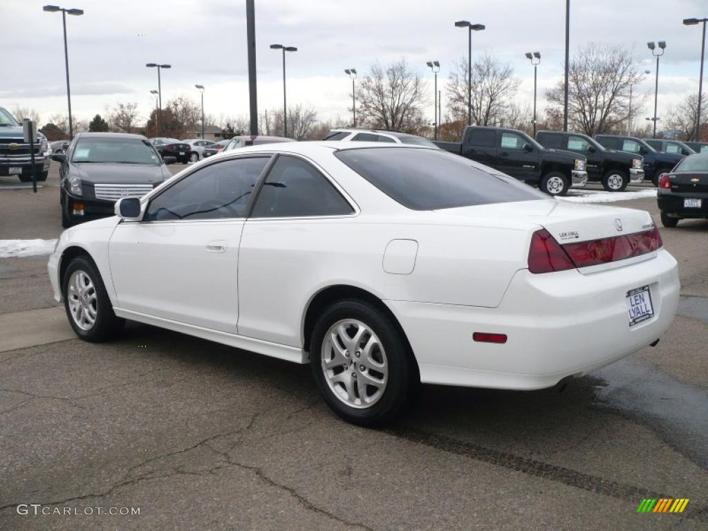 2002 Accord EX V6 Coupe - Taffeta White / Ivory photo #4