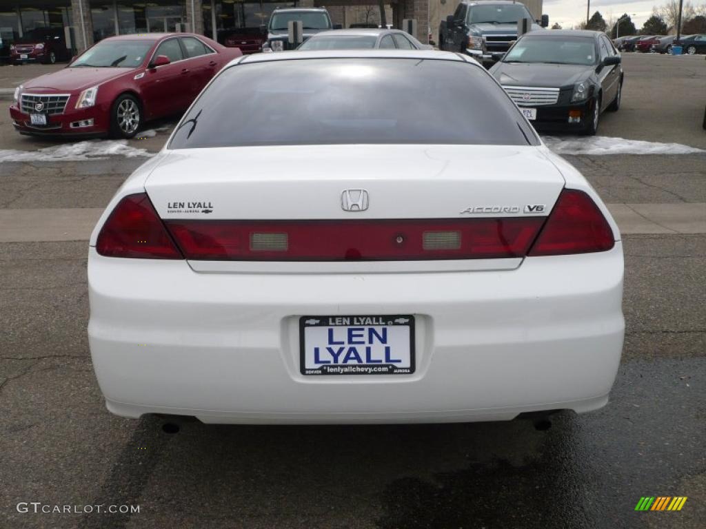 2002 Accord EX V6 Coupe - Taffeta White / Ivory photo #5