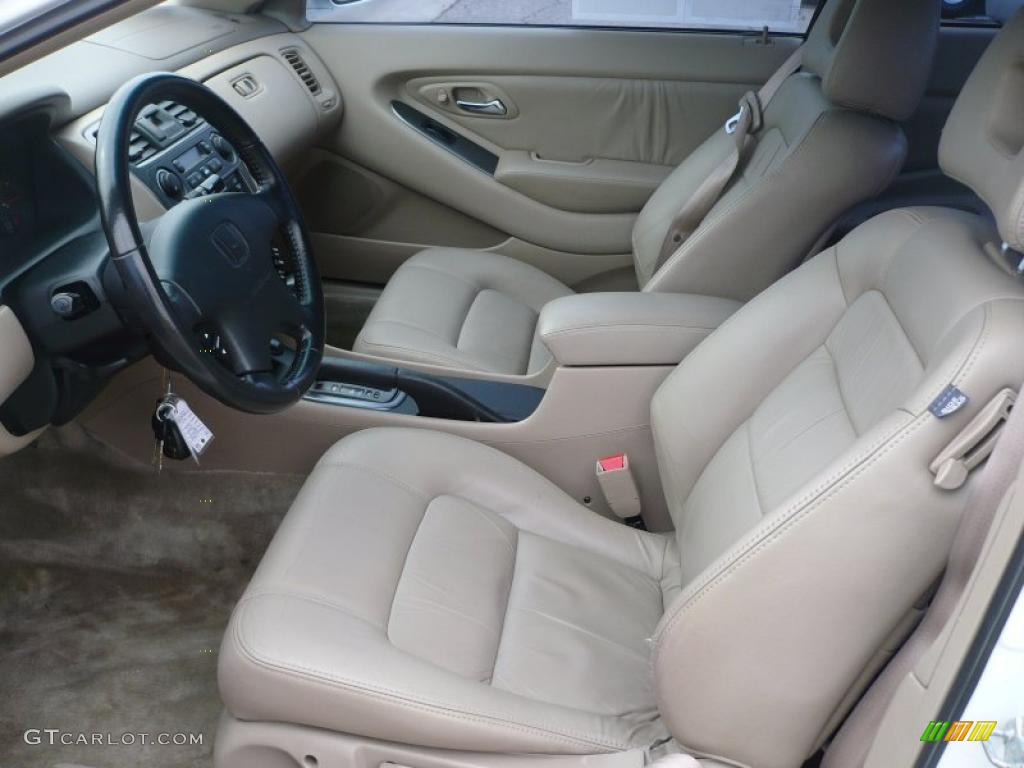 2002 Accord EX V6 Coupe - Taffeta White / Ivory photo #9