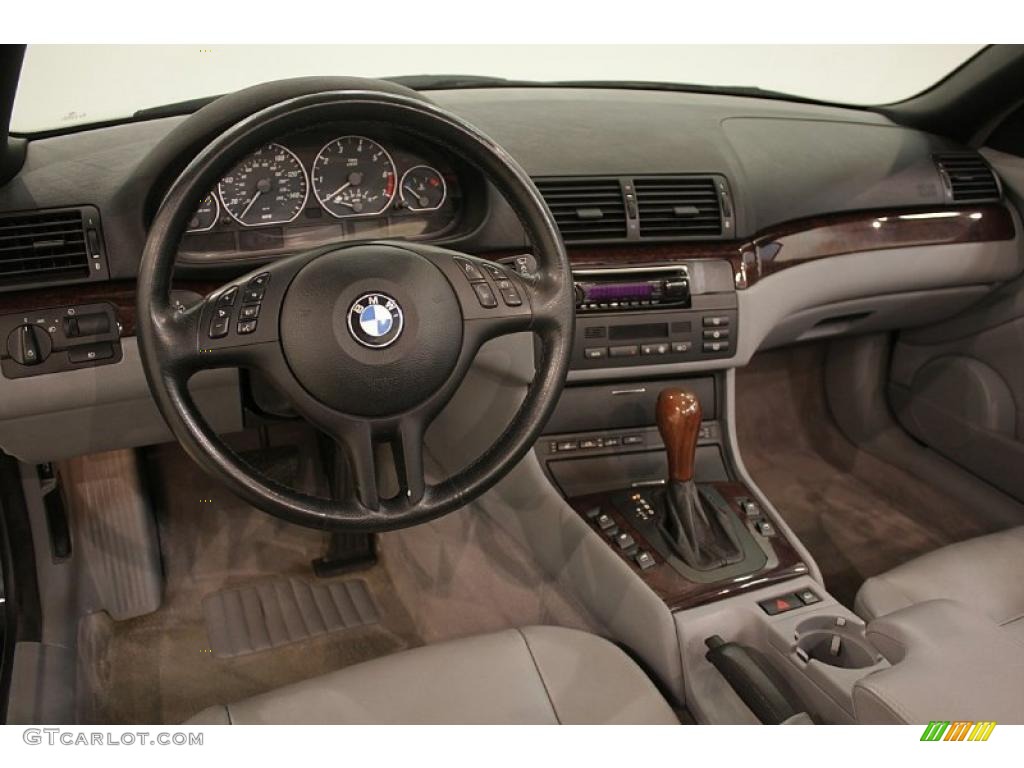 2001 3 Series 330i Convertible - Orient Blue Metallic / Grey photo #12