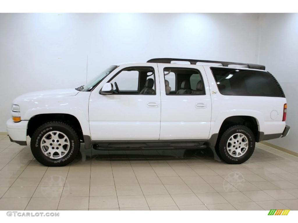 2003 Suburban 1500 Z71 4x4 - Summit White / Tan/Neutral photo #4