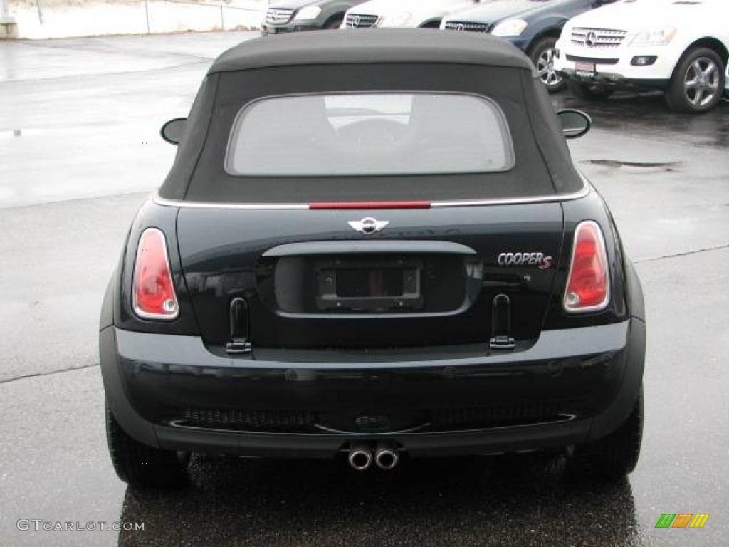 2006 Cooper S Convertible - Astro Black Metallic / Black/Panther Black photo #4