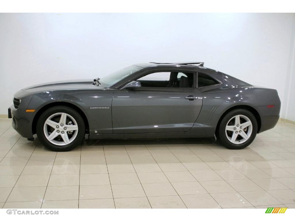 2010 Camaro LT Coupe - Cyber Gray Metallic / Black photo #4