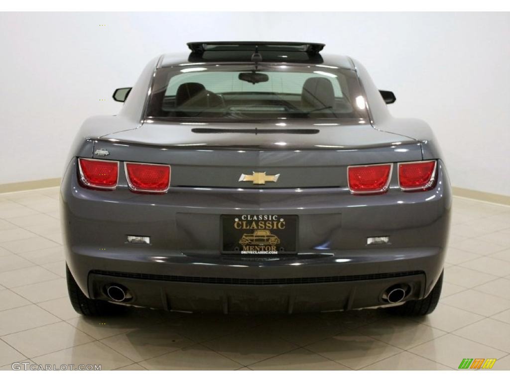 2010 Camaro LT Coupe - Cyber Gray Metallic / Black photo #6