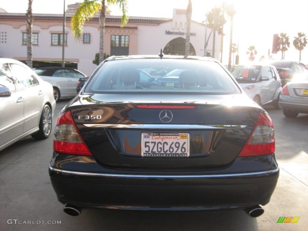 2007 E 350 Sedan - Capri Blue Metallic / Cashmere photo #4