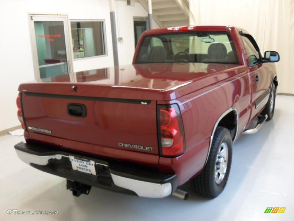 2004 Silverado 1500 Regular Cab - Sport Red Metallic / Dark Charcoal photo #6