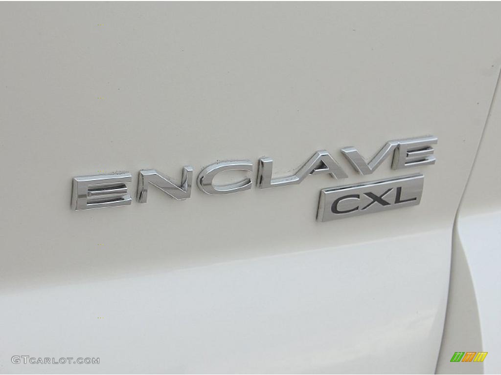 2009 Enclave CXL AWD - White Opal / Dark Titanium/Titanium photo #29