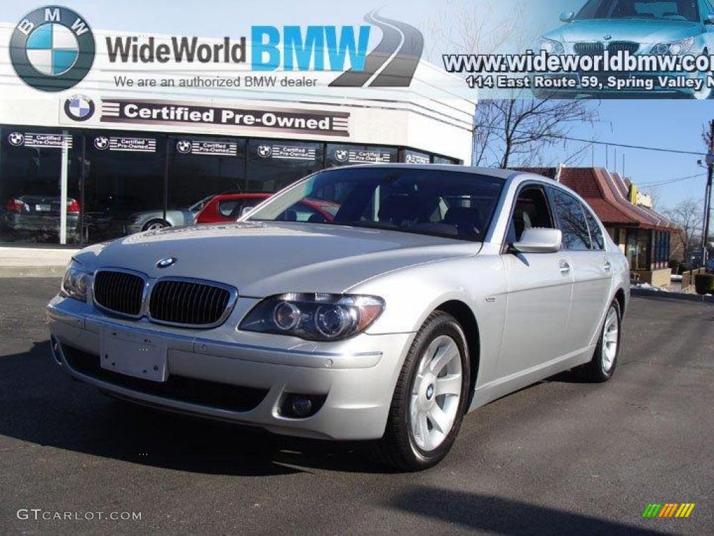 2008 7 Series 750Li Sedan - Titanium Silver Metallic / Black photo #1