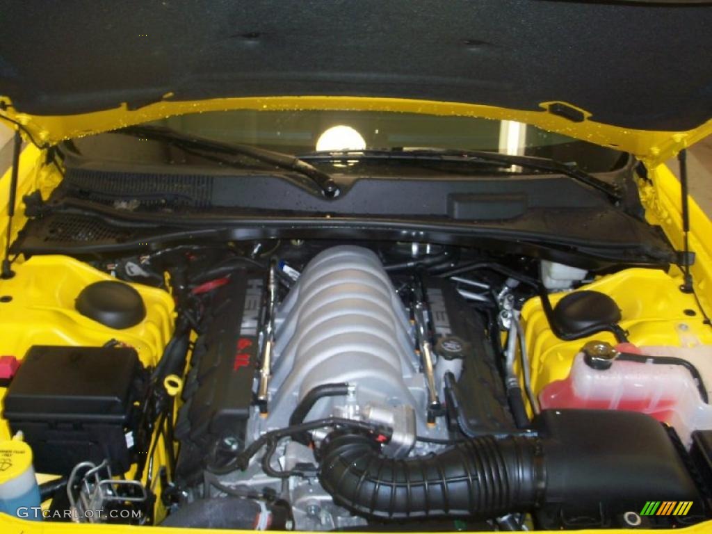 2010 Challenger SRT8 - Detonator Yellow / Dark Slate Gray photo #16