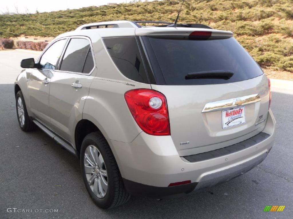 2010 Equinox LTZ AWD - Gold Mist Metallic / Jet Black photo #2