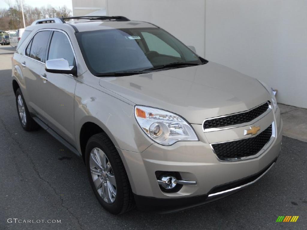 2010 Equinox LTZ AWD - Gold Mist Metallic / Jet Black photo #5