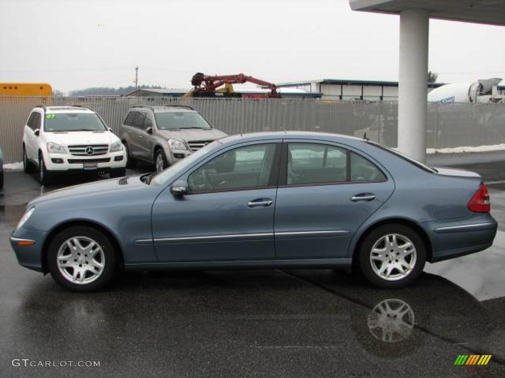 2005 E 320 CDI Sedan - Platinum Blue Metallic / Ash photo #2