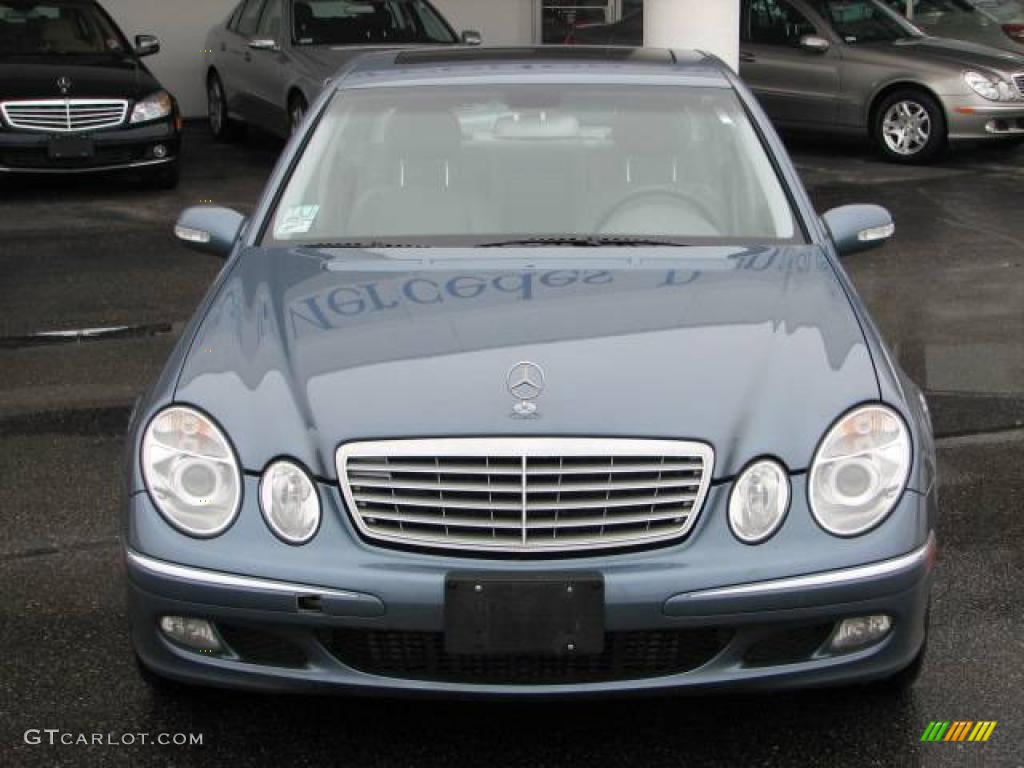 2005 E 320 CDI Sedan - Platinum Blue Metallic / Ash photo #6